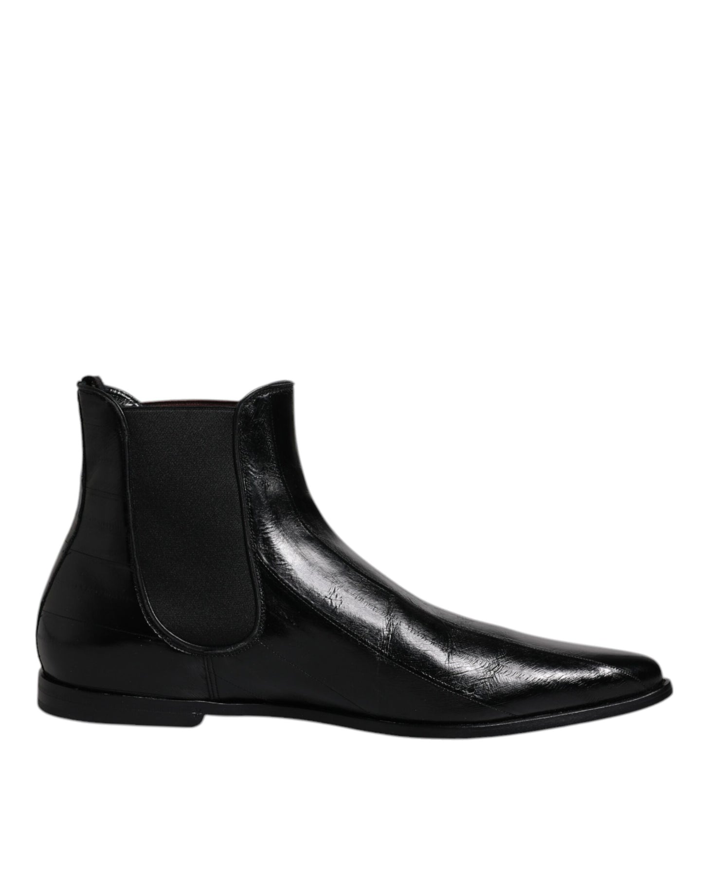 Dolce &amp; Gabbana Botines Chelsea De Cuero Negro Para Hombre Zapatos