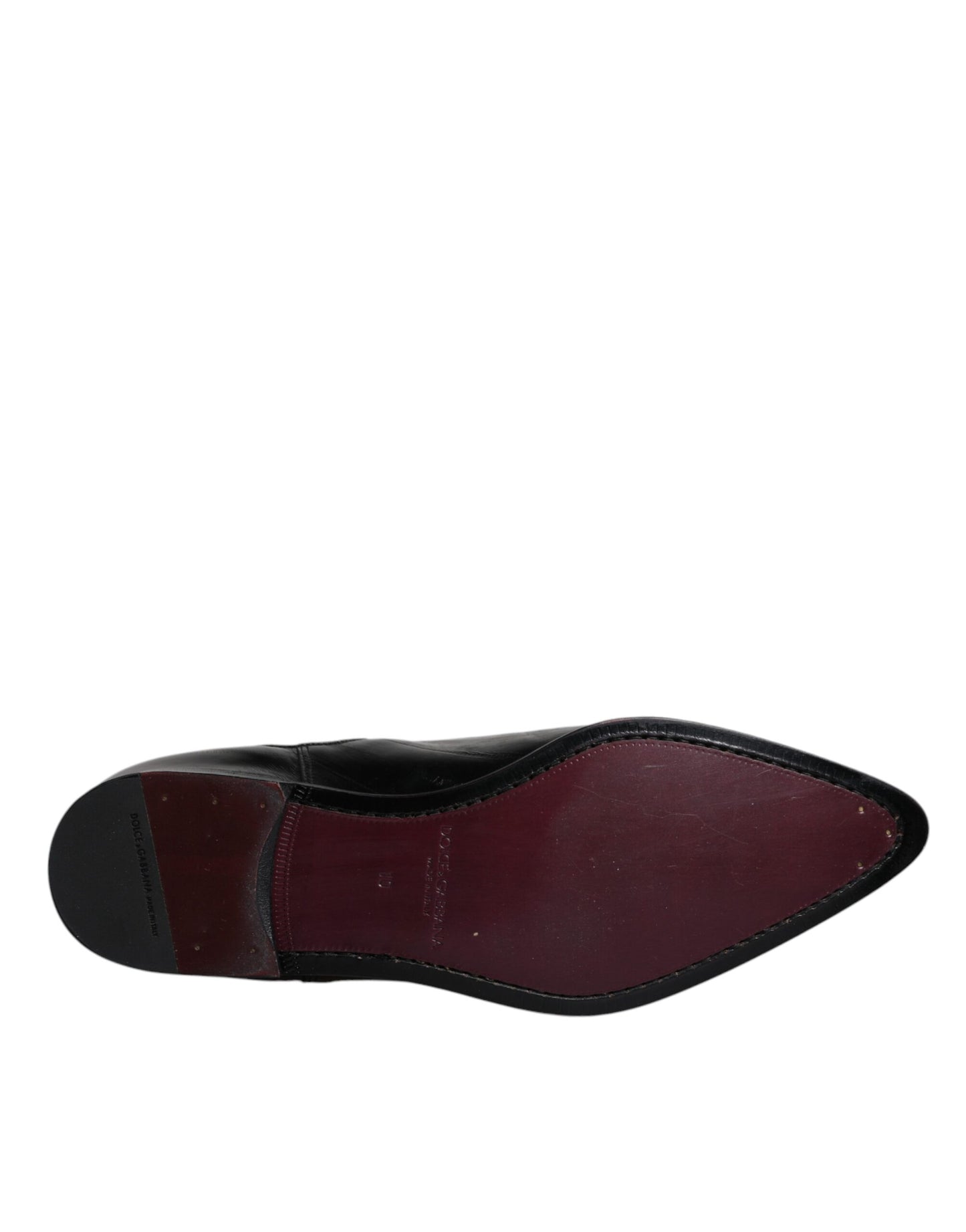Dolce &amp; Gabbana Botines Chelsea De Cuero Negro Para Hombre Zapatos