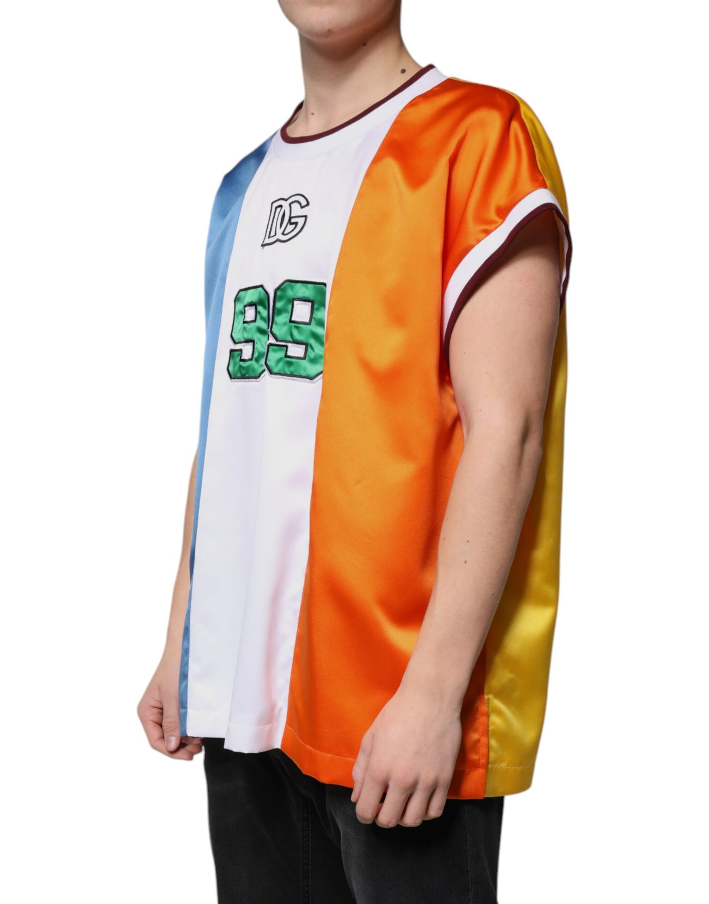 Camiseta sin mangas de jersey multicolor de Dolce &amp; Gabbana