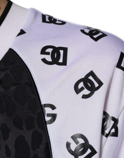 Camiseta de manga corta Dolce &amp; Gabbana con logotipo blanco y negro para hombre