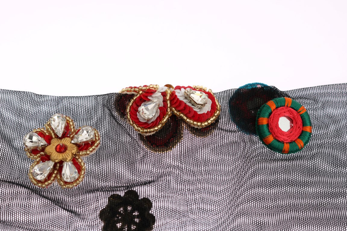 Medias elegantes con cristales adornados de Dolce &amp; Gabbana
