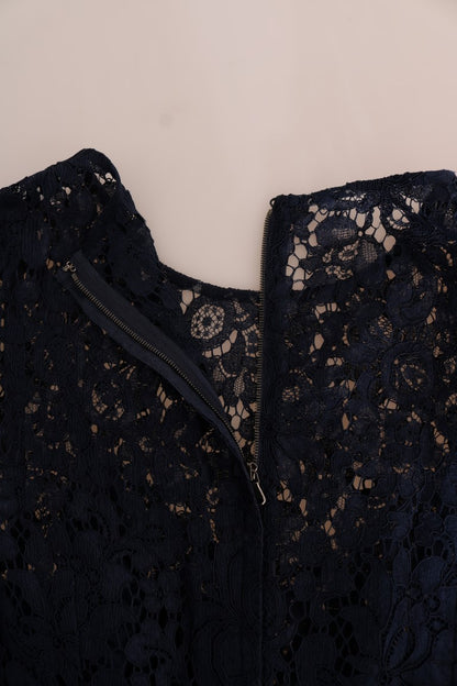 Dolce &amp; Gabbana Elegante vestido evasé de encaje floral