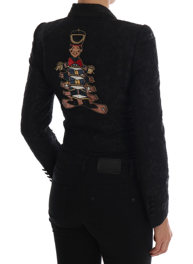 Dolce &amp; Gabbana Enchanted Floral Crystal Blazer Jacket