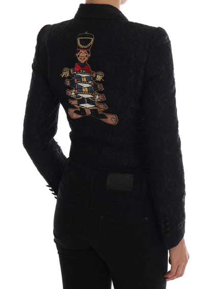 Dolce &amp; Gabbana Enchanted Floral Crystal Blazer Jacket