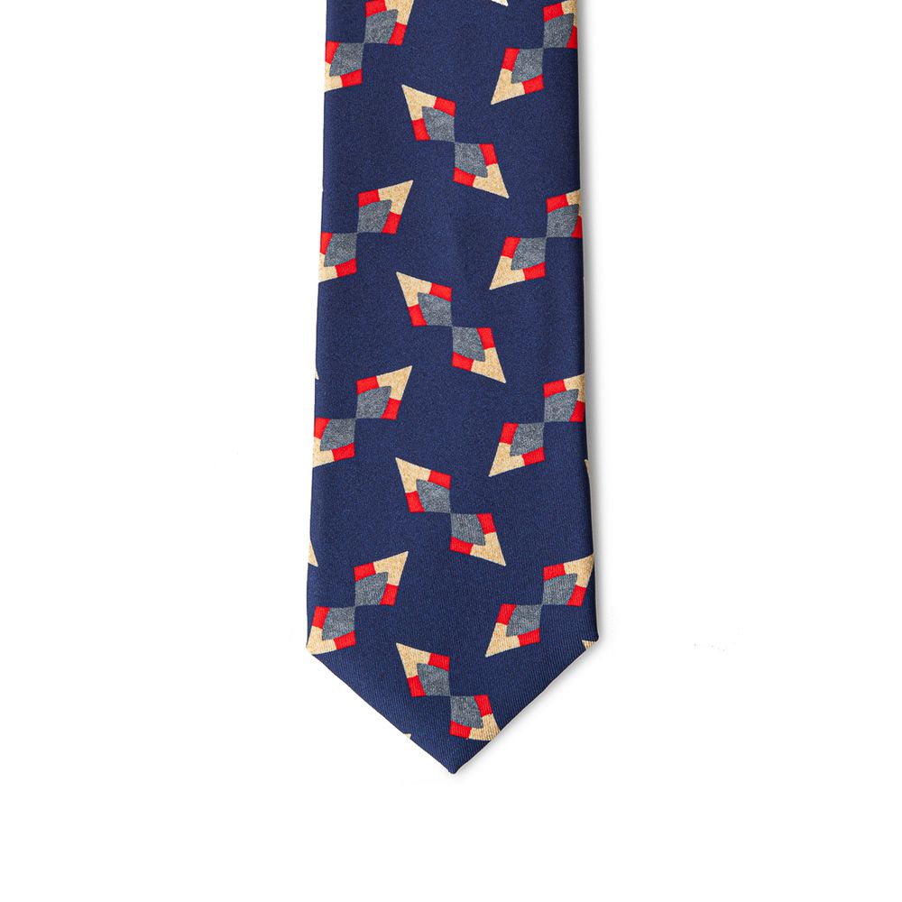 Cravates et nœud papillon en soie bleue Giorgio Armani