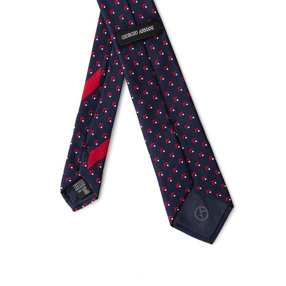 Cravates et nœud papillon en soie bleue Giorgio Armani