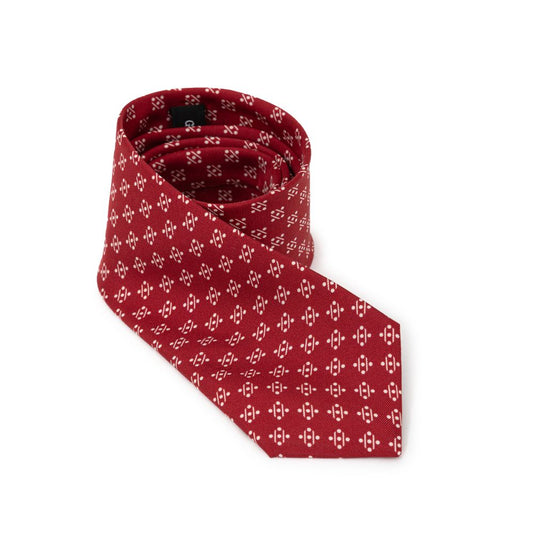 Cravates et nœud papillon en soie rouge Giorgio Armani