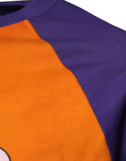 Dolce &amp; Gabbana Orange Purple Graphic Print Short Sleeves T-shirt