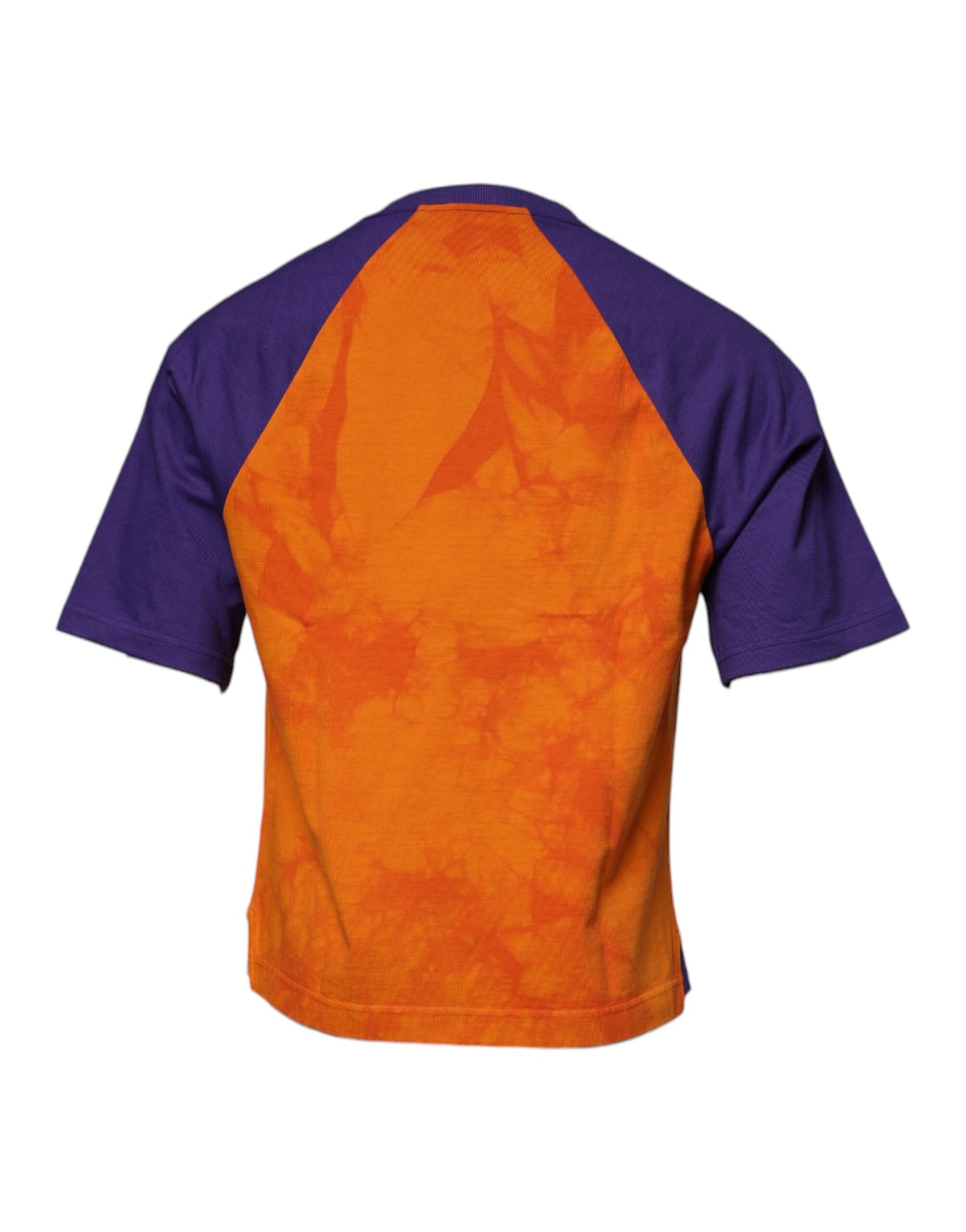 Dolce &amp; Gabbana Orange Purple Graphic Print Short Sleeves T-shirt