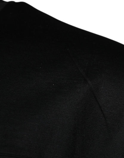 Camiseta negra de manga corta con cuello redondo de Dolce &amp; Gabbana