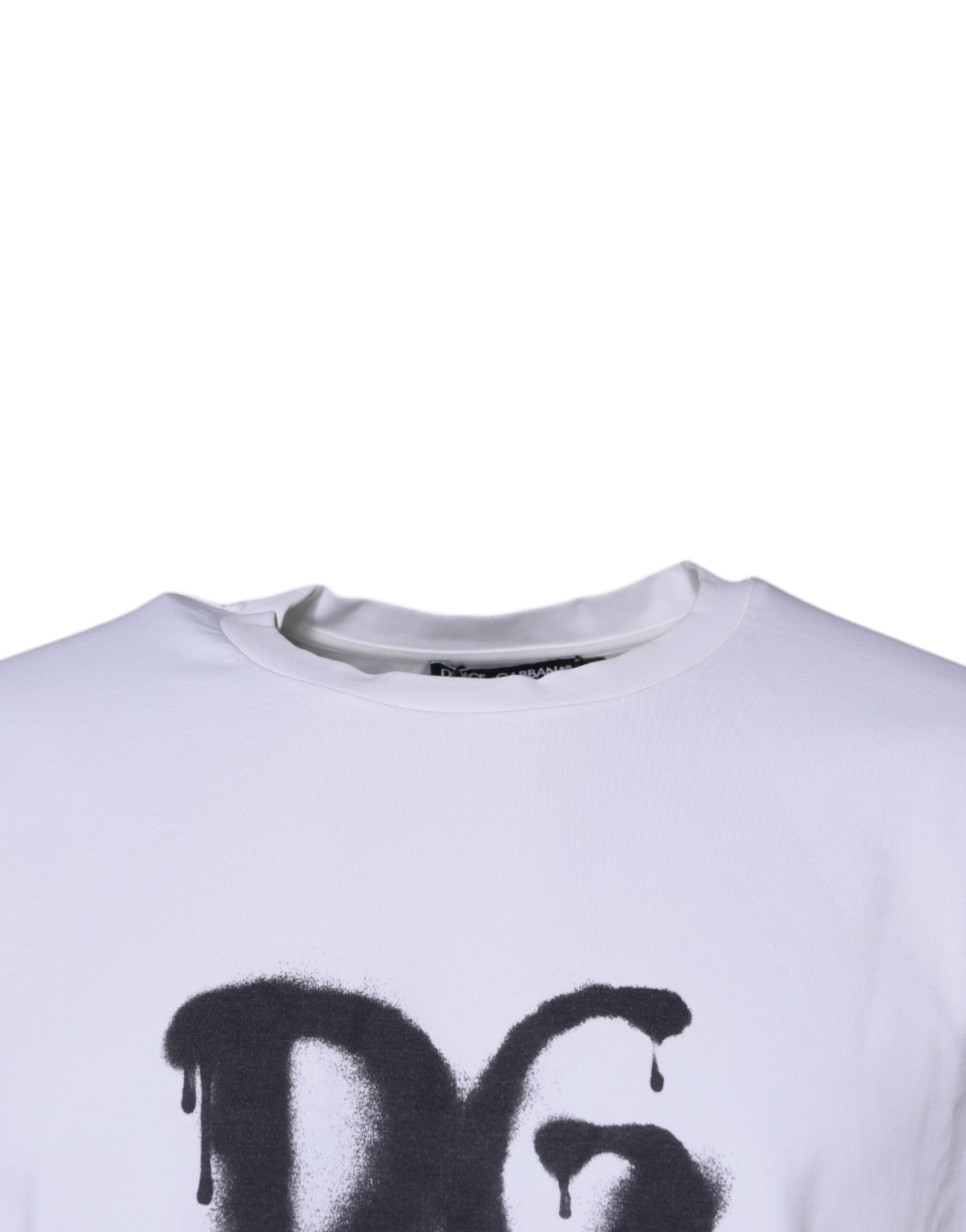 Dolce & Gabbana White DG Logo Cotton Crew Neck T-shirt – IT50 | L par Dolce & Gabbana | Disponible sur Sandy Store ByNet
