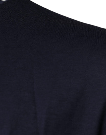 Camiseta de algodón con cuello redondo azul D&amp;G King Of Love de Dolce &amp; Gabbana