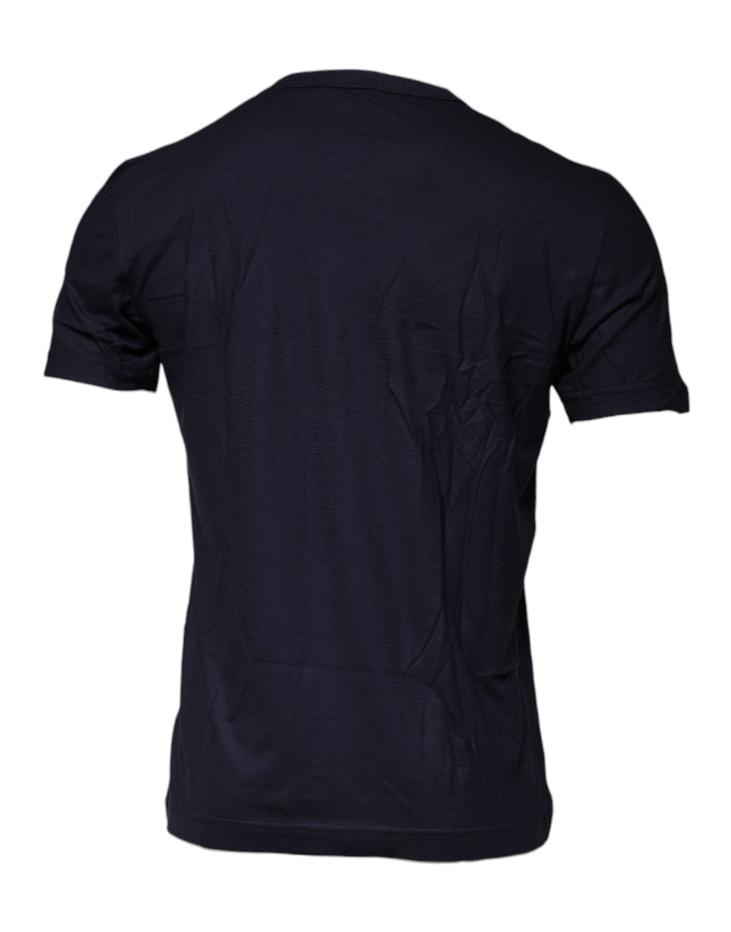 Camiseta de algodón con cuello redondo azul D&amp;G King Of Love de Dolce &amp; Gabbana