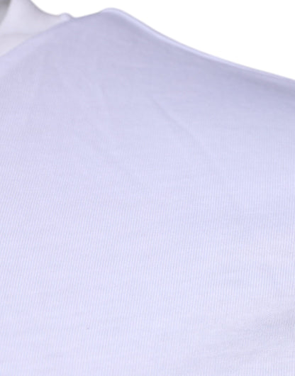 Camiseta blanca de algodón con cuello redondo y logotipo DG de Dolce &amp; Gabbana