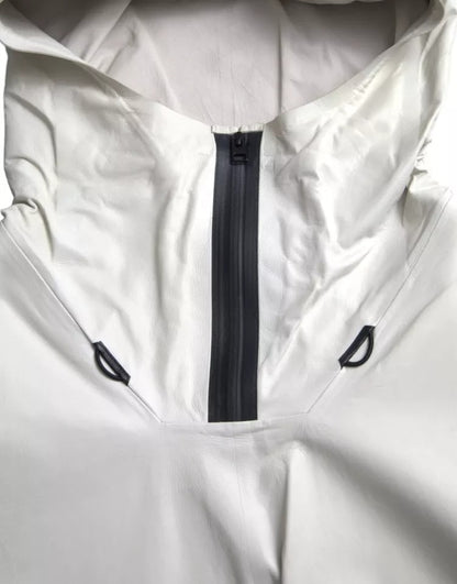 Chaqueta impermeable de cuero blanco para hombre de Bottega Veneta