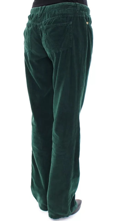 Dolce &amp; Gabbana Green Cotton Corduroys SLIMMY Fit D&amp;G Pants