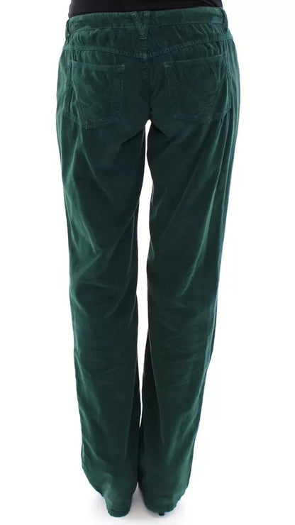 Dolce &amp; Gabbana Green Cotton Corduroys SLIMMY Fit D&amp;G Pants