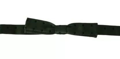 Dolce & Gabbana Green Silk Dotted Mens Necktie Bow Tie – par Dolce & Gabbana | Disponible sur Sandy Store ByNet