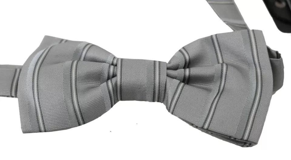 Dolce & Gabbana Light Gray Lining Adjustable Neck Butterfly Bow Tie – par Dolce & Gabbana | Disponible sur Sandy Store ByNet