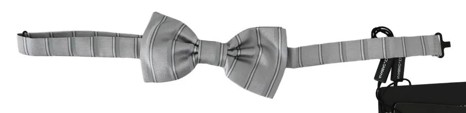 Dolce & Gabbana Light Gray Lining Adjustable Neck Butterfly Bow Tie – par Dolce & Gabbana | Disponible sur Sandy Store ByNet