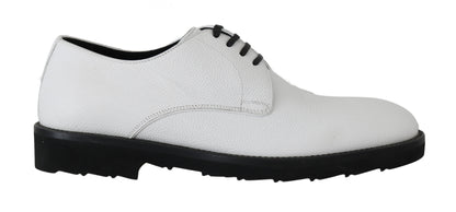 Dolce &amp; Gabbana Elegantes zapatos formales de cuero blancos