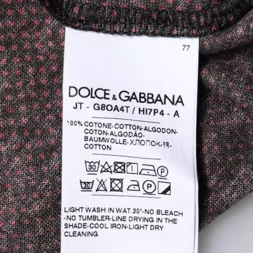Dolce & Gabbana Red Leopard Cotton Short Sleeves T-shirt – IT46 | S par Dolce & Gabbana | Disponible sur Sandy Store ByNet