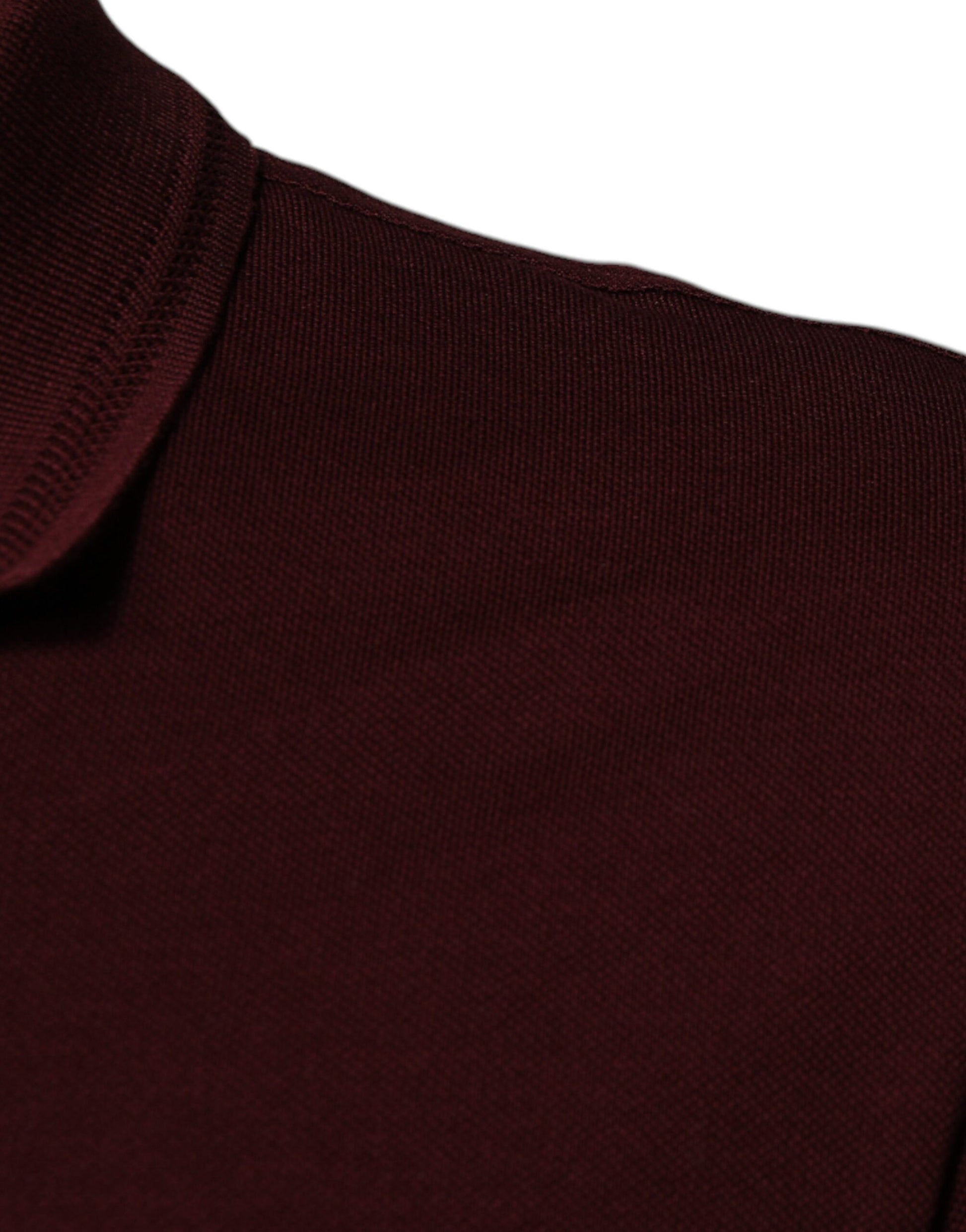 Dolce & Gabbana Maroon Collared Short Sleeves Polo T-shirt – IT44 | XS par Dolce & Gabbana | Disponible sur Sandy Store ByNet