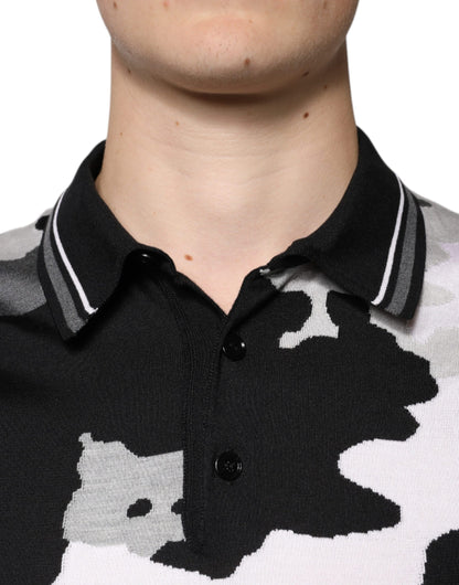 Dolce & Gabbana Multicolor Camouflage Collared Polo T-shirt – IT46 | S par Dolce & Gabbana | Disponible sur Sandy Store ByNet
