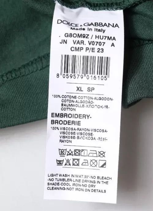 Dolce & Gabbana Green DG Sleeveless Round Neck Tank T-shirt – IT52 | XL par Dolce & Gabbana | Disponible sur Sandy Store ByNet