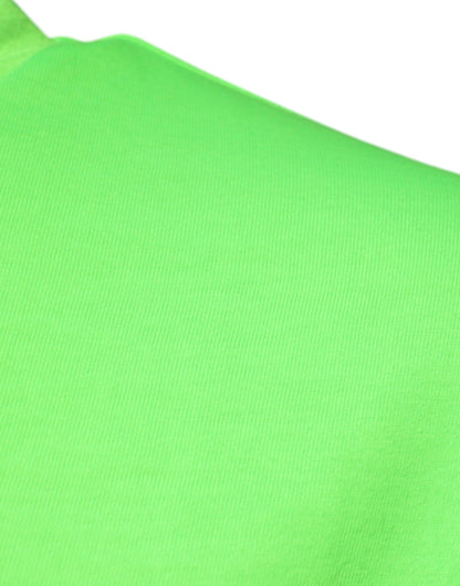 Dolce & Gabbana Green Logo Polyester Crew Neck T-shirt – IT44 | XS par Dolce & Gabbana | Disponible sur Sandy Store ByNet