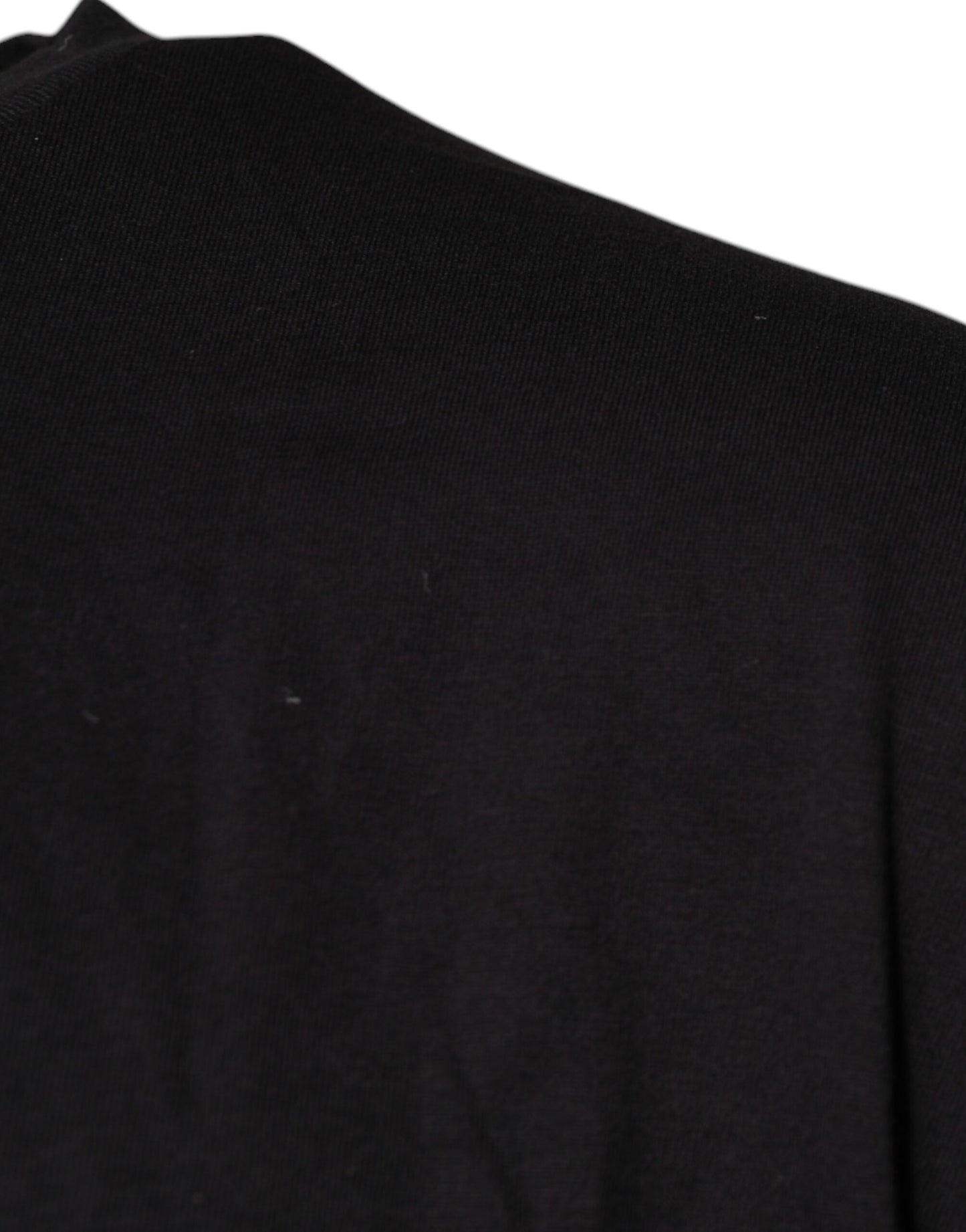 Dolce &amp; Gabbana Black Logo Print Cotton Crew Neck T-shirt
