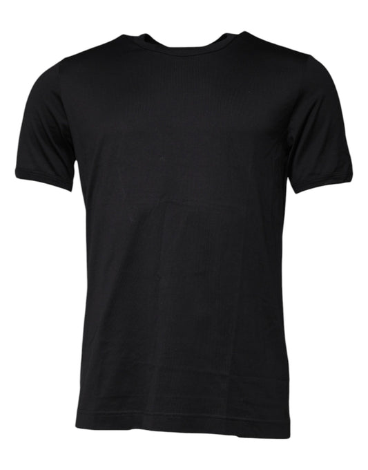 Camiseta de manga corta con cuello redondo y corona azul de Dolce &amp; Gabbana