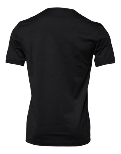 Dolce &amp; Gabbana Blue Crown Crew Neck Short Sleeves T-shirt