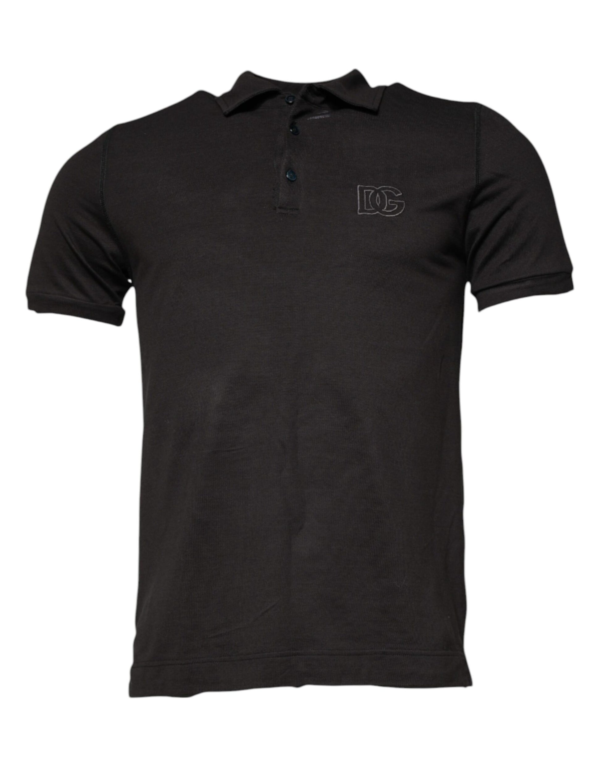 Dolce & Gabbana Dark Gray Collared Short Sleeves Polo T-shirt – IT50 | L par Dolce & Gabbana | Disponible sur Sandy Store ByNet