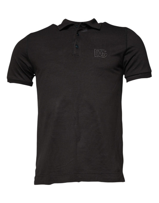 Dolce & Gabbana Dark Gray Collared Short Sleeves Polo T-shirt – IT50 | L par Dolce & Gabbana | Disponible sur Sandy Store ByNet