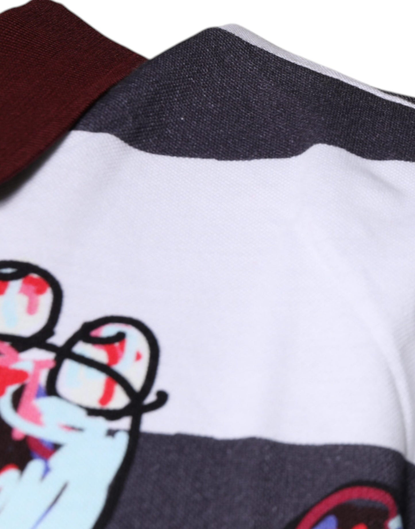 Dolce & Gabbana Multicolor Graphic Collared Polo T-shirt – IT52 | XL par Dolce & Gabbana | Disponible sur Sandy Store ByNet