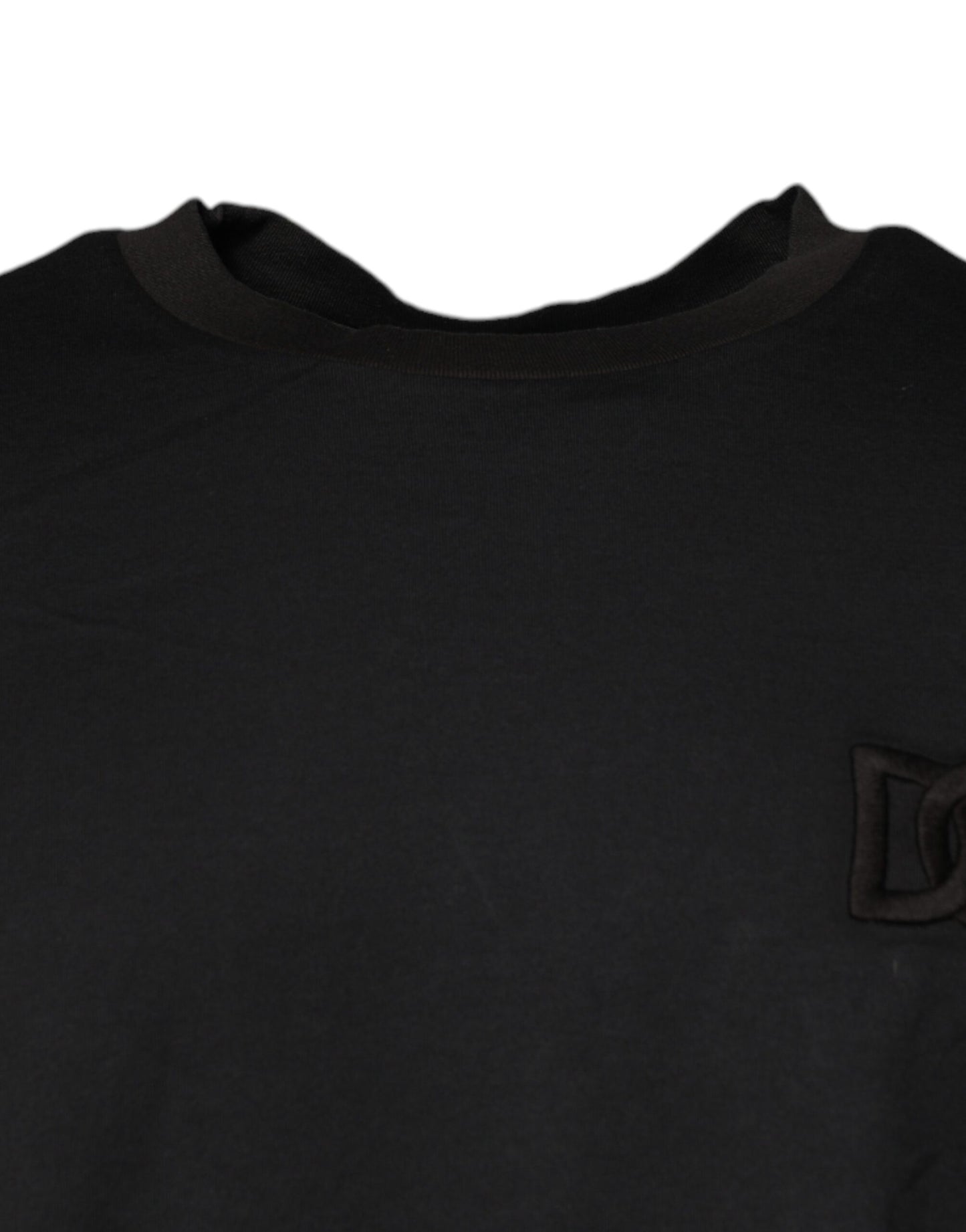 Dolce &amp; Gabbana Black Logo Crew Neck Short Sleeves T-shirt