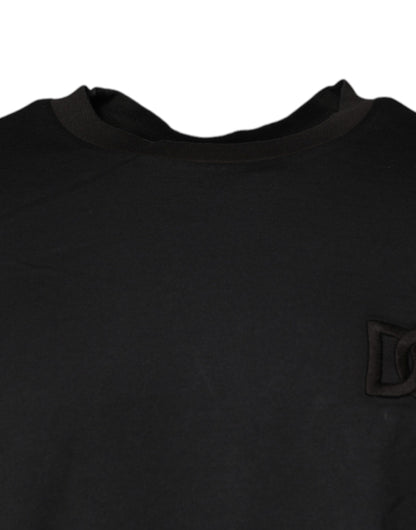 Dolce &amp; Gabbana Black Logo Crew Neck Short Sleeves T-shirt