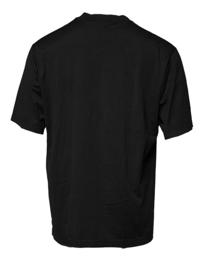 Dolce &amp; Gabbana Black Logo Crew Neck Short Sleeves T-shirt