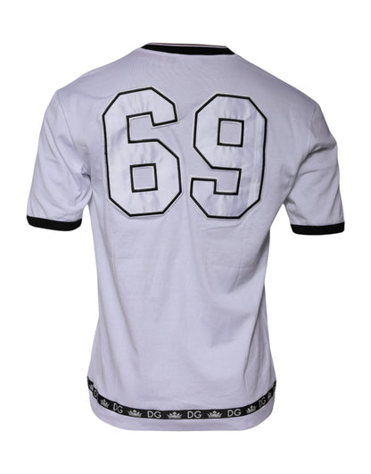 Dolce &amp; Gabbana White Jersey Crew Neck Short Sleeves T-shirt