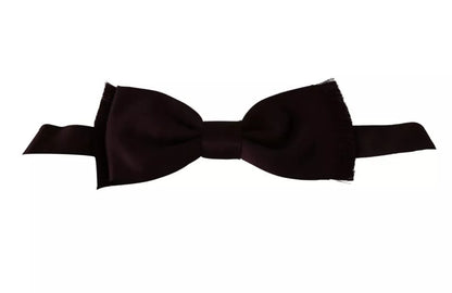 Dolce & Gabbana Bordeaux Red Silk Solid Classic Bowtie – par Dolce & Gabbana | Disponible sur Sandy Store ByNet