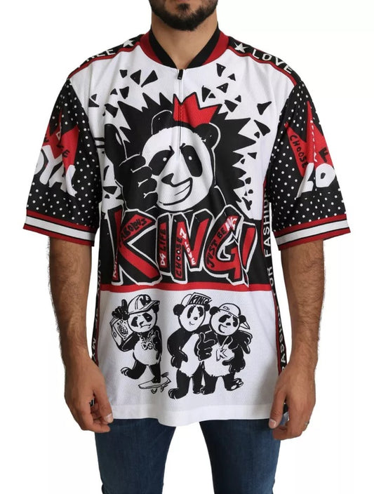 Dolce & Gabbana White King Panda Polyester T-shirt Top – IT44 | XS par Dolce & Gabbana | Disponible sur Sandy Store ByNet