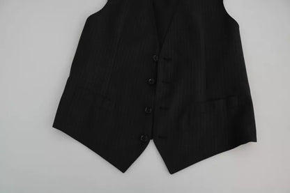Dolce & Gabbana Black Men Formal STAFF Dress Waistcoat Vest – IT48 | M par Dolce & Gabbana | Disponible sur Sandy Store ByNet