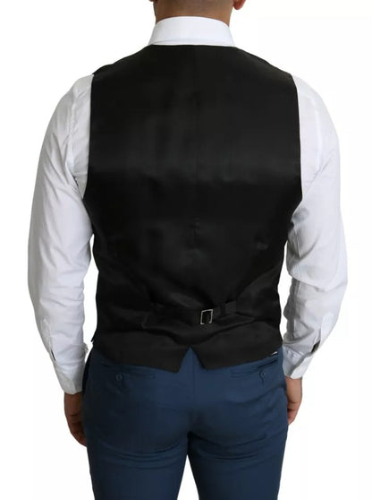Dolce & Gabbana Black Men Formal STAFF Dress Waistcoat Vest – IT48 | M par Dolce & Gabbana | Disponible sur Sandy Store ByNet