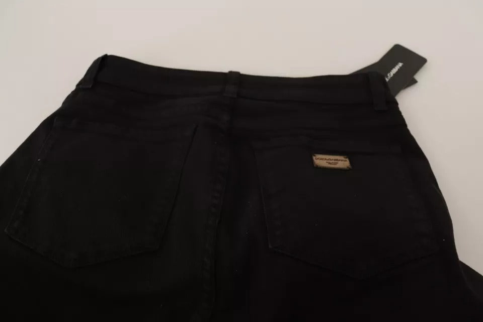 Dolce & Gabbana Black Cotton Stretch Skinny Denim Jeans – IT38 | XS par Dolce & Gabbana | Disponible sur Sandy Store ByNet