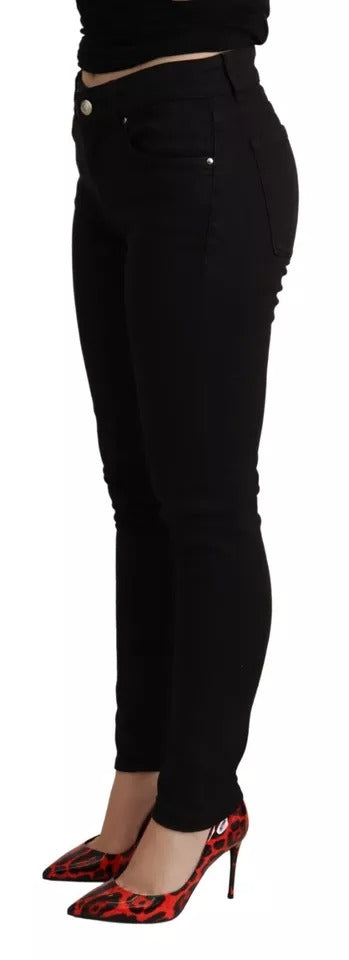 Dolce & Gabbana Black Cotton Stretch Skinny Denim Jeans – IT38 | XS par Dolce & Gabbana | Disponible sur Sandy Store ByNet