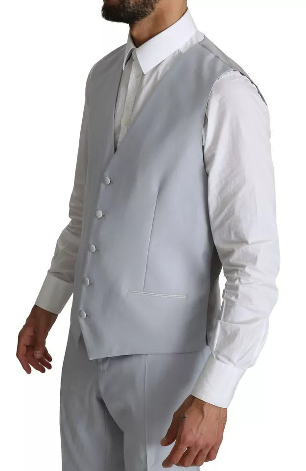 Dolce & Gabbana Light Blue SICILIA Wool 3 Piece Suit – IT52 | XL par Dolce & Gabbana | Disponible sur Sandy Store ByNet