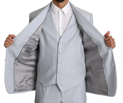 Dolce & Gabbana Light Blue SICILIA Wool 3 Piece Suit – IT52 | XL par Dolce & Gabbana | Disponible sur Sandy Store ByNet