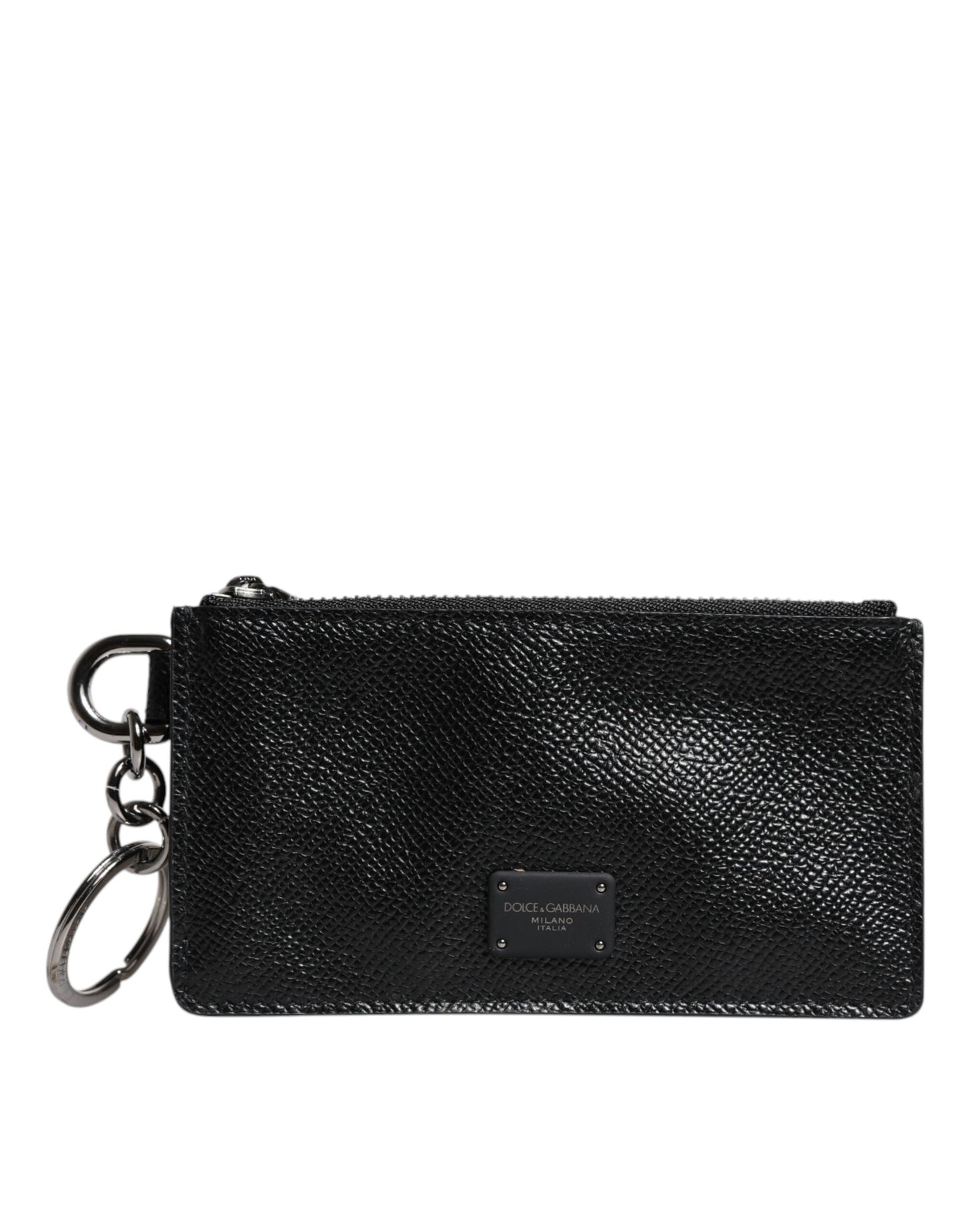 Dolce & Gabbana Black Calfskin Leather DG Logo Card Holder Wallet – par Dolce & Gabbana | Disponible sur Sandy Store ByNet