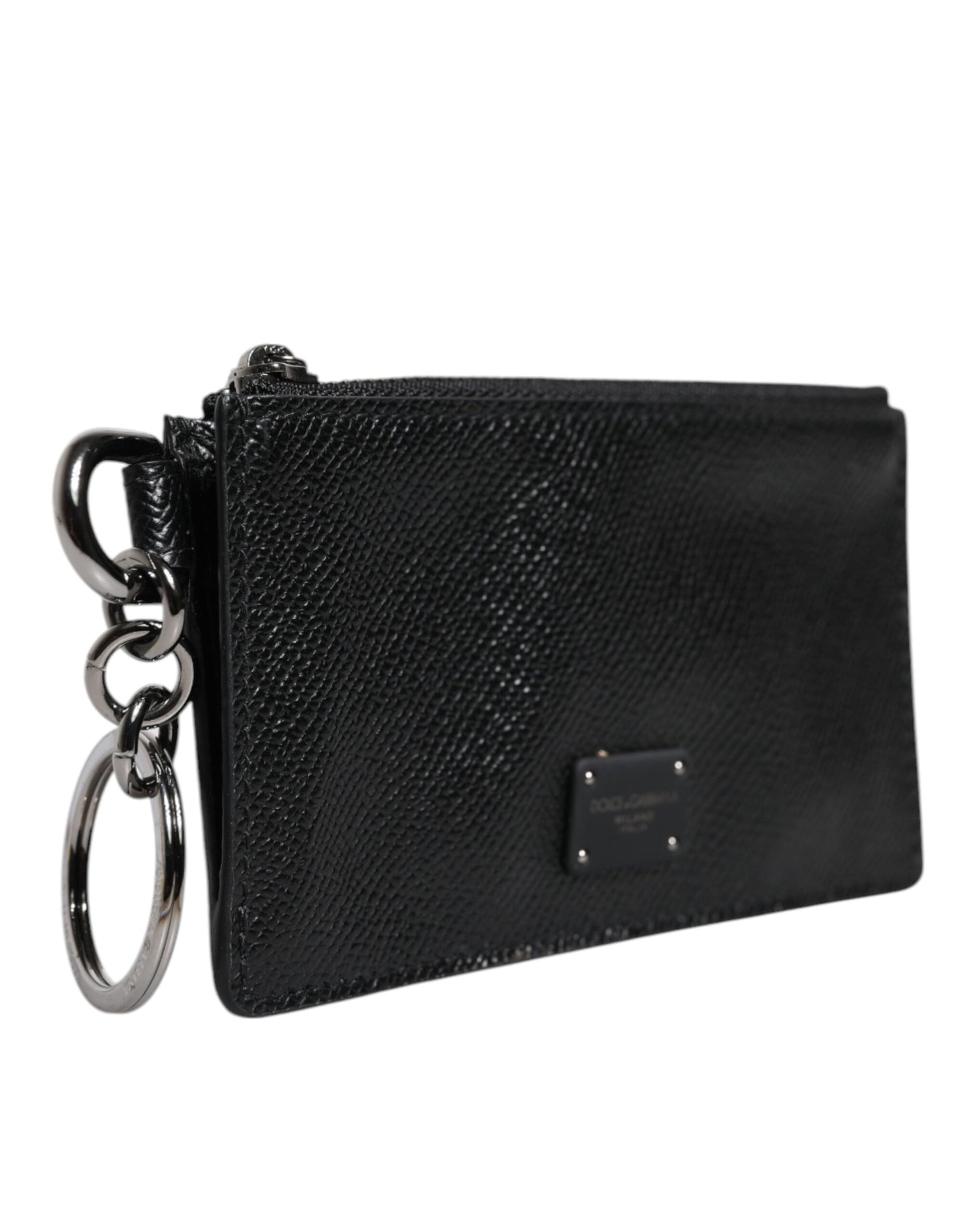 Dolce & Gabbana Black Calfskin Leather DG Logo Card Holder Wallet – par Dolce & Gabbana | Disponible sur Sandy Store ByNet